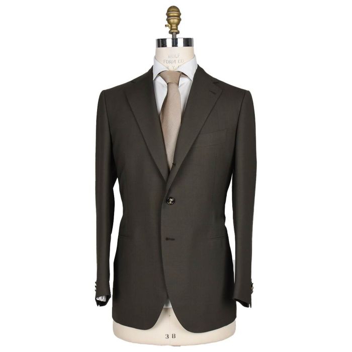 Cesare Attolini Wool Green Suit | IsuiT