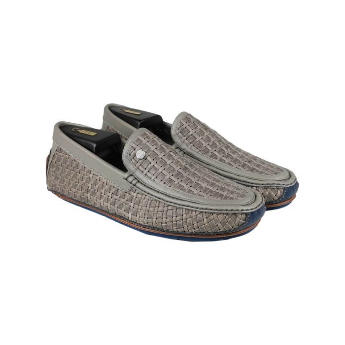 Zilli Gray Leather Loafers IsuiT