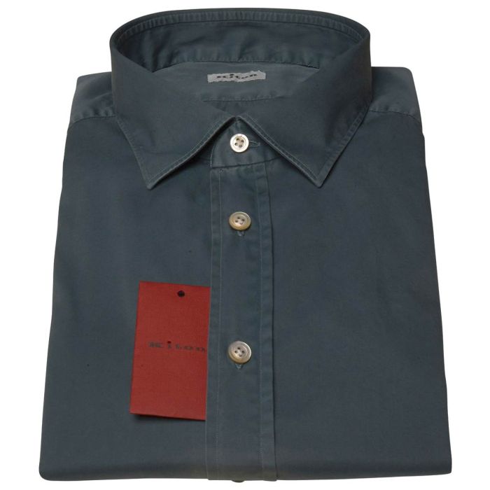 KITON Light Green Cotton Shirt main product photo