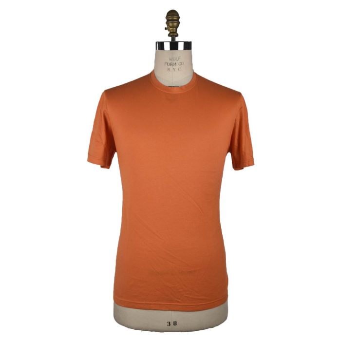 KITON Orange Cashmere Cotton Tshirt IsuiT