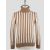 Gran Sasso Gran Sasso Brown White Virgin Wool Sweater Turtleneck Brown / White 000