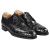 Kiton KITON Black Leather Crocodile Shoes Black 000