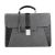 Zilli Zilli Gray Black Leather Leather Crocodile Briefcase Gray/Black 000