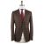 Isaia Isaia Brown Wool Suit Brown 000