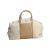 Kiton Kiton White Brown Leather Suede and Shearling Bag White / Brown 000