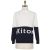 Kiton KITON White Blue Cashmere Crewneck Sweater White/Blue 000