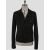 Isaia Isaia Black Leather Suede Coat Black 000