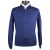 Zilli ZILLI Blue Cashmere Silk Sweater Polo Half Button Blue 000