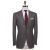 Kiton KITON Gray Wool Silk Linen Suit Gray 000