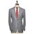 Kiton KITON Gray Silk Cashmere Linen Suit Gray 000