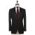 Kiton KITON Black Wool 150's Diamante Blu Smoking Suit Black 000