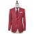 Kiton KITON Red Cashmere Linen Silk Blazer Red 000