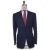 Kiton KITON Blue Black Cashmere Linen Silk Blazer Black/Blue 000