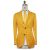 Kiton KITON Yellow Cotton Linen Blazer Yellow 000