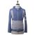 Kiton KITON Gray Blue Cashmere Silk Coat Gray/Blue 000