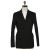 Kiton KITON Black Cashmere Double Breasted Coat Black 000