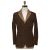 Kiton KITON Brown Leather Calfskin Coat Brown 000