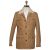 Kiton KITON Beige Leather Lambskin Fur Coat Beige 000