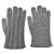 Kiton KITON Gray Leather Suede Cashmere Gloves Gray 000