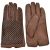 Kiton KITON Brown Leather Pecary Cashmere Gloves Brown 000