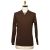 Kiton KITON Brown Wool Sweater V-Neck Brown 000