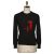 Kiton KITON Black Red Cashmere Sweater Crewneck Black/Red 000