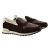 Kiton KITON Brown Leather Suede Cotton Sneakers Shoes Brown 000
