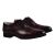 Kiton KITON Burgundy Brown Leather Dress Shoes Burgundy 000