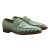 Kiton KITON Green Leather Crocodile Dress Shoes Green 000