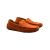 Kiton Kiton Orange Leather Suede Loafers Orange 000