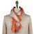 Kiton KITON Orange White Cashmere Silk Scarf Orange/White 000