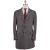Kiton Kiton Gray Virgin Wool Cashmere Silk Overcoat Gray / White 000