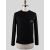 Kiton Kiton Black Cotton Long Sleeve T-Shirt Black 000