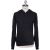 KNT Kiton Knt Black Cotton Sweater Black 000