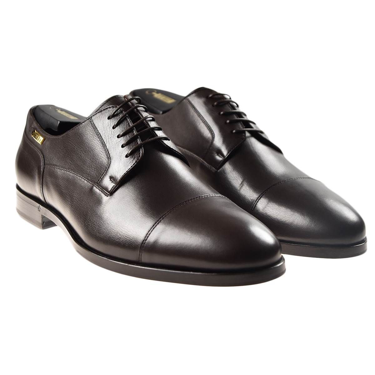 ZILLI Brown Leather Shoes