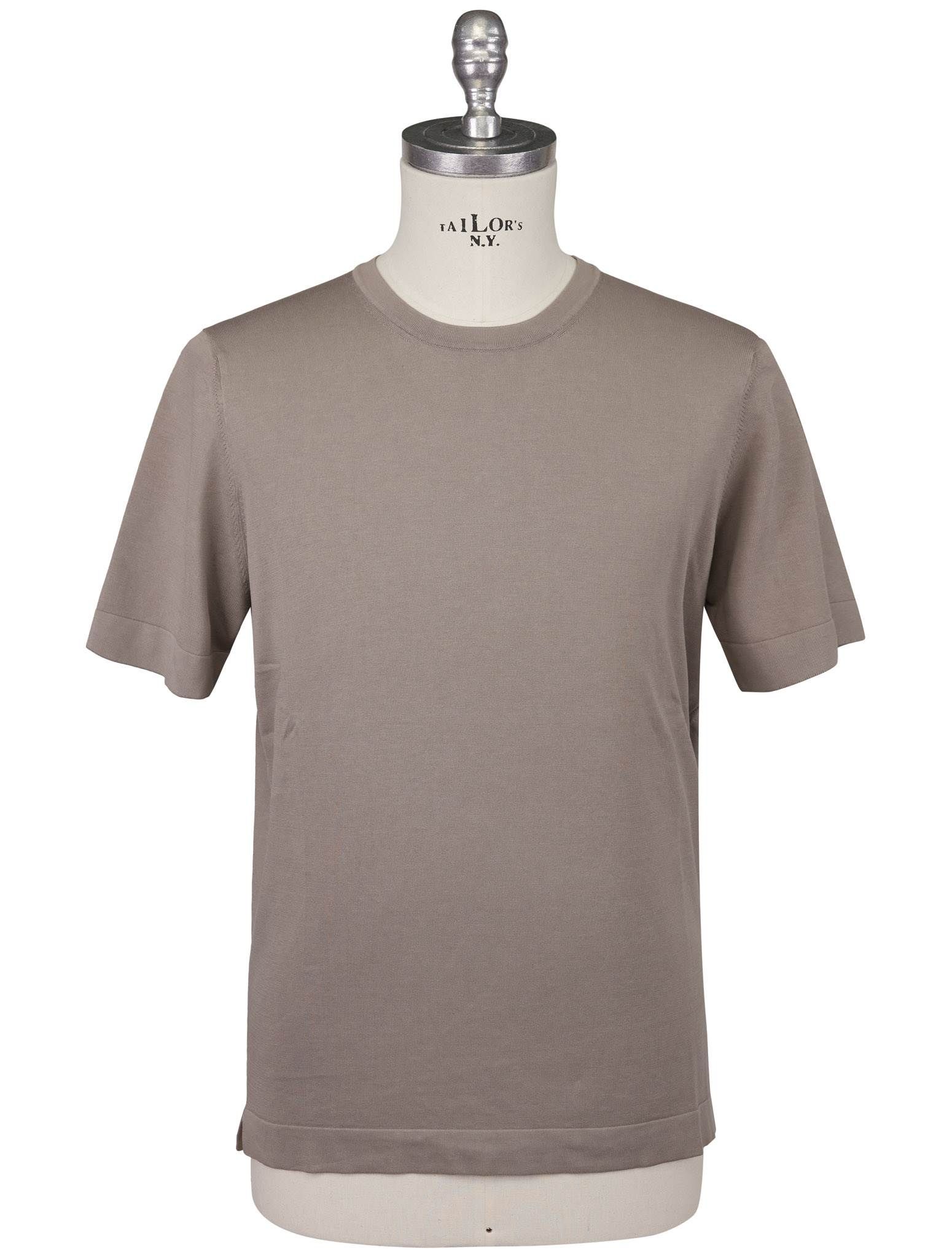 Gran Sasso Taupe Cotton T-Shirt | IsuiT