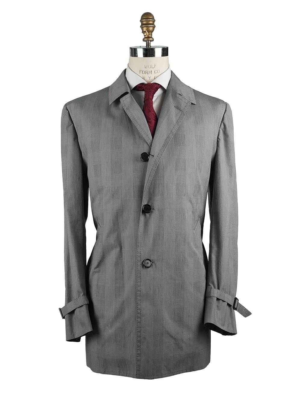 Cesare Attolini Gray Cotton Overcoat | IsuiT