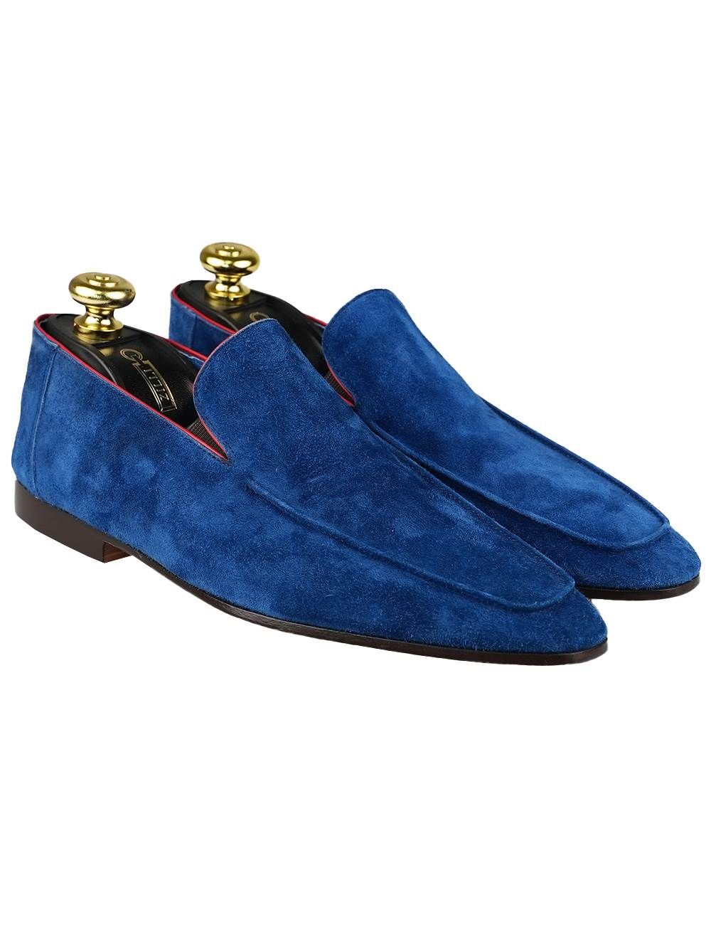 Suede Loafers Royal Blue