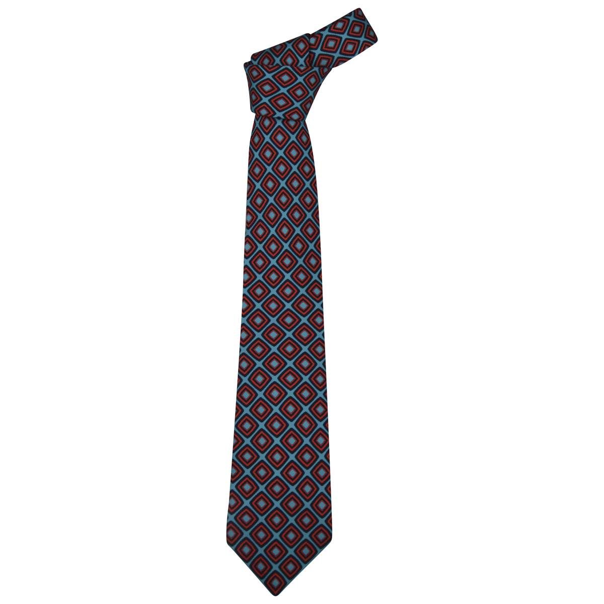 Kiton Micro Dot Silk Tie Navy at