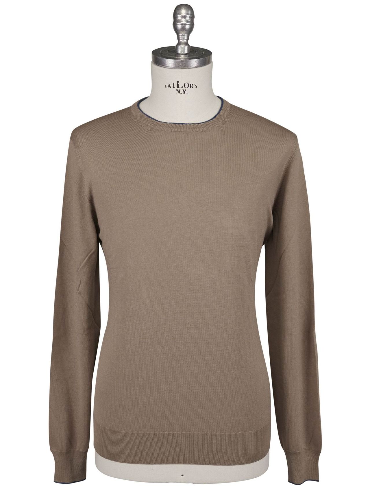 Taupe crew sales neck sweater