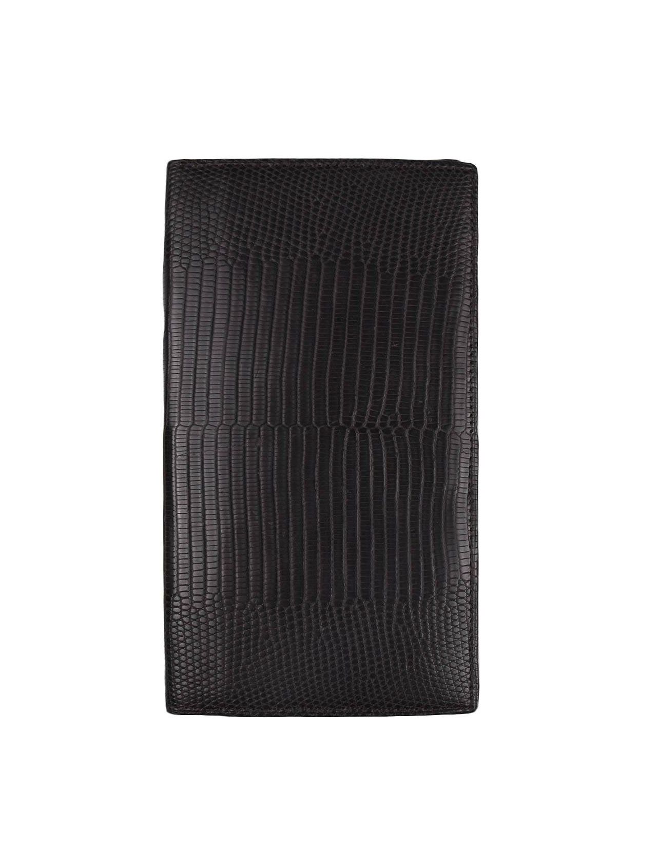 Zilli Brown Leather Lizard Document Holder | IsuiT