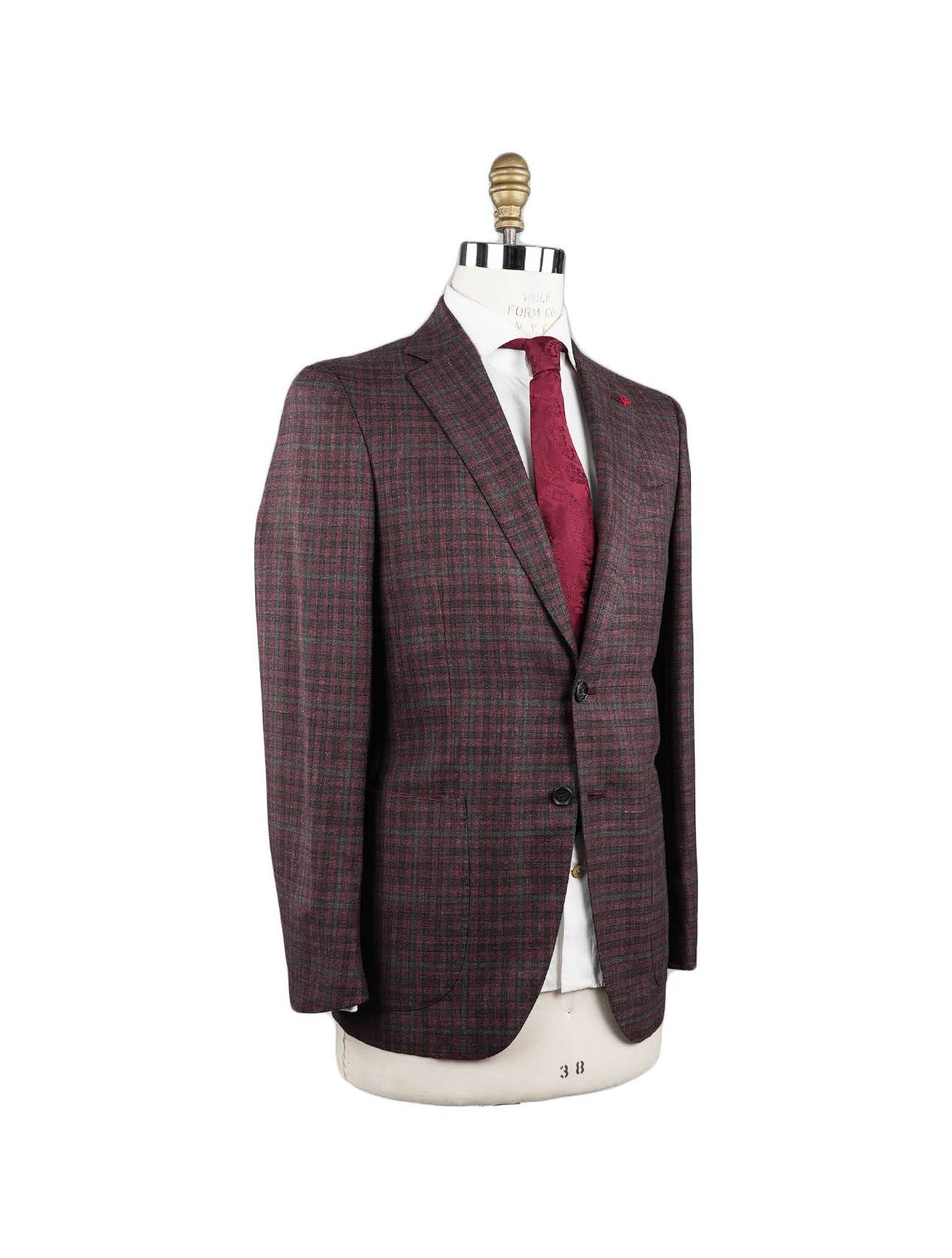 Isaia Multicolor Wool Cashmere Silk Linen Blazer