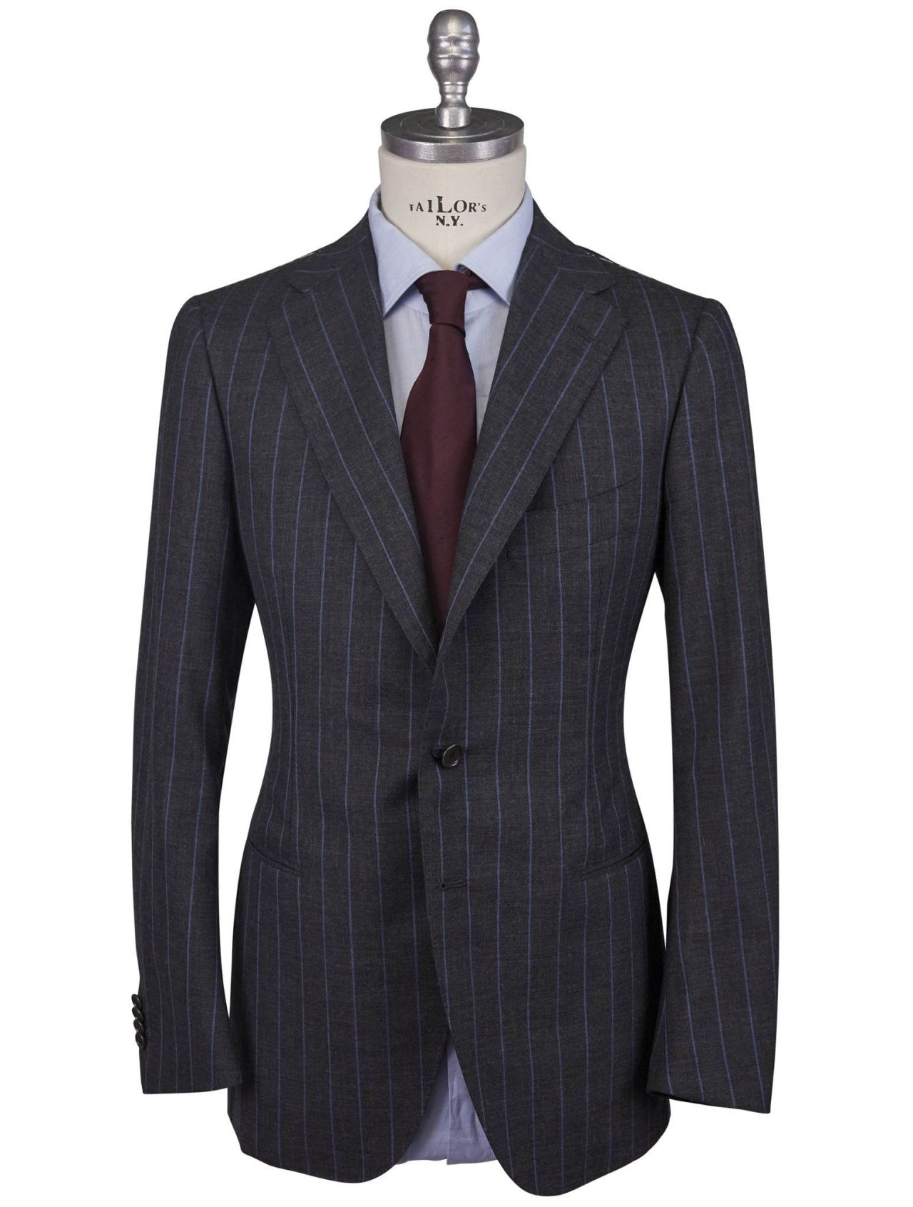 Cesare Attolini Gray Blue Wool Suit | IsuiT