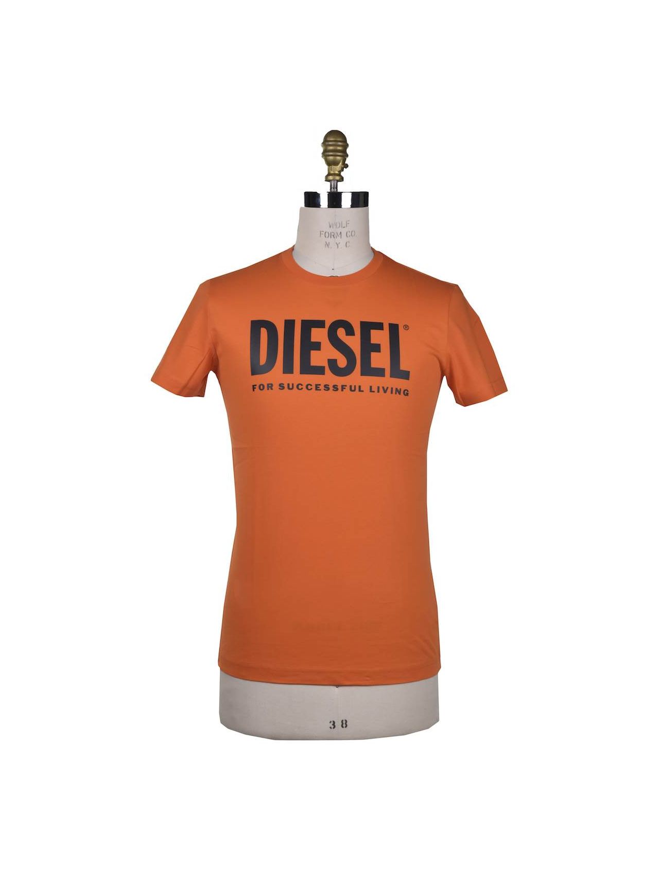 DIESEL Orange Cotton T-shirt T-DIEGO-LOGO | IsuiT