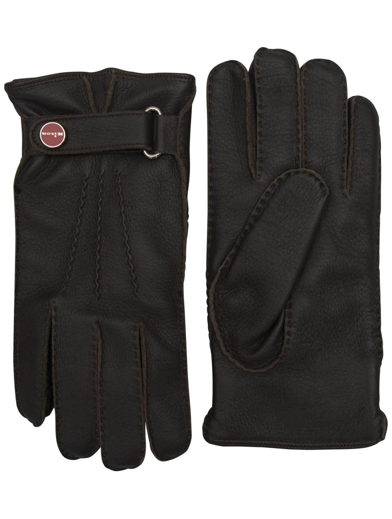 Kiton Brown Leather Gloves IsuiT