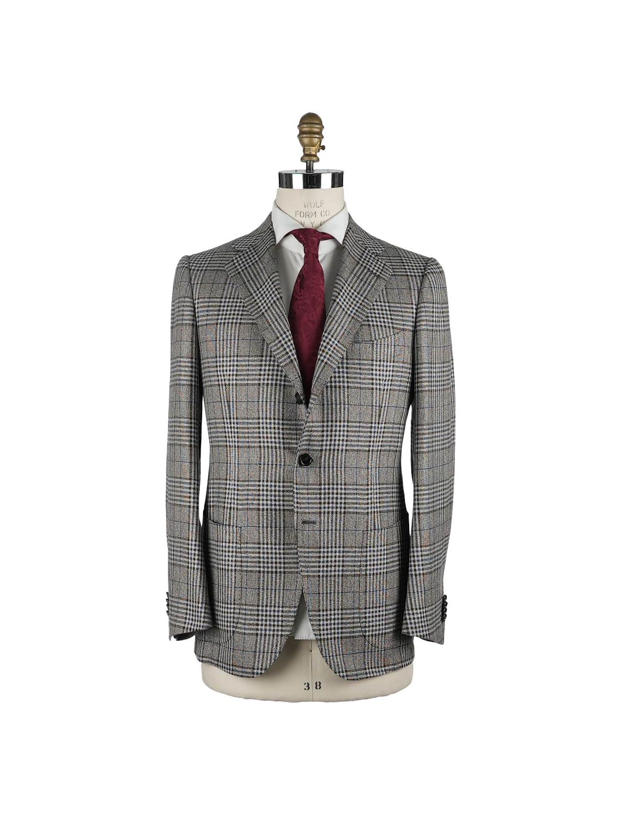 Cesare Attolini Multicolor Wool Linen Silk Blazer