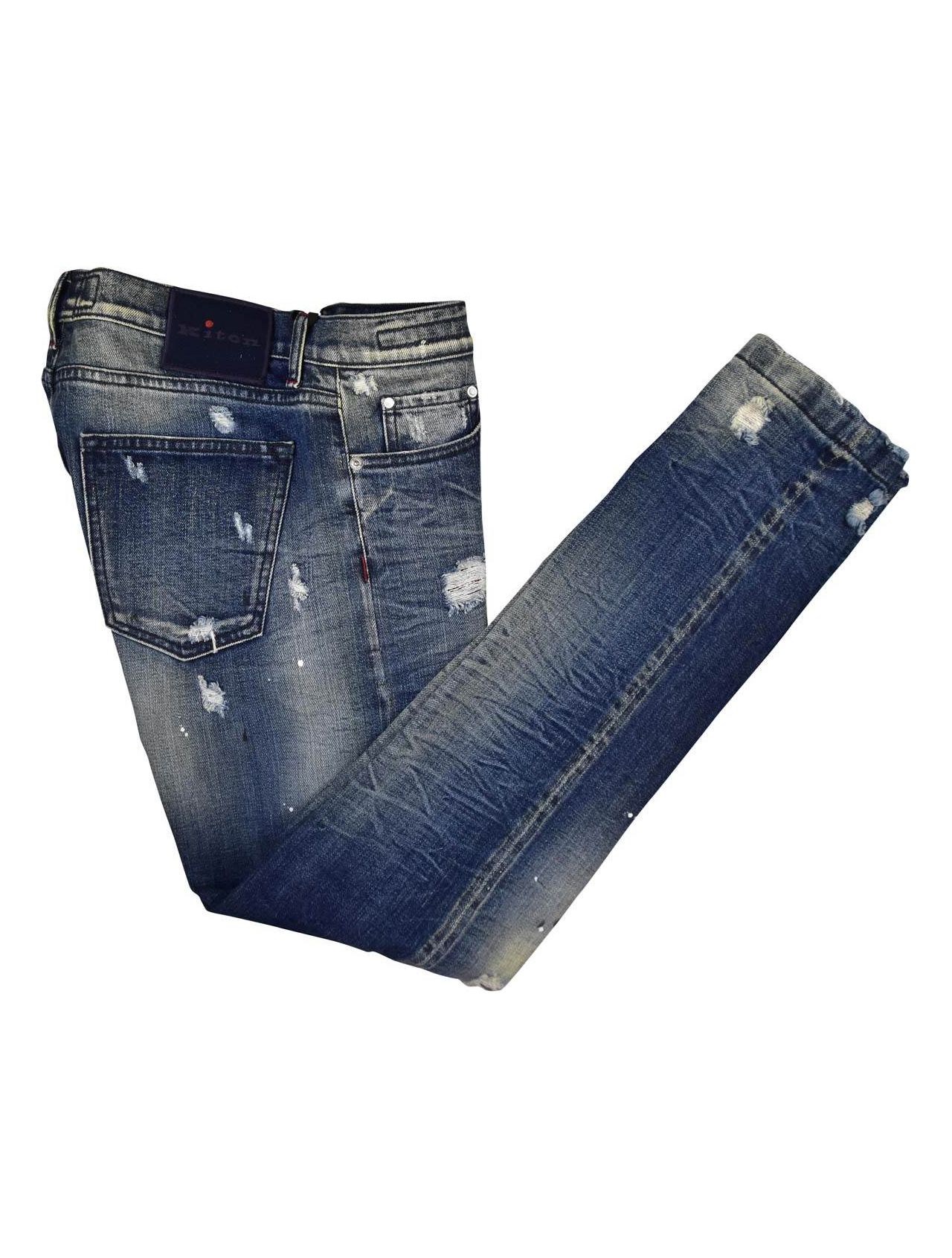 KITON Blue Cotton Ea Jeans main product photo