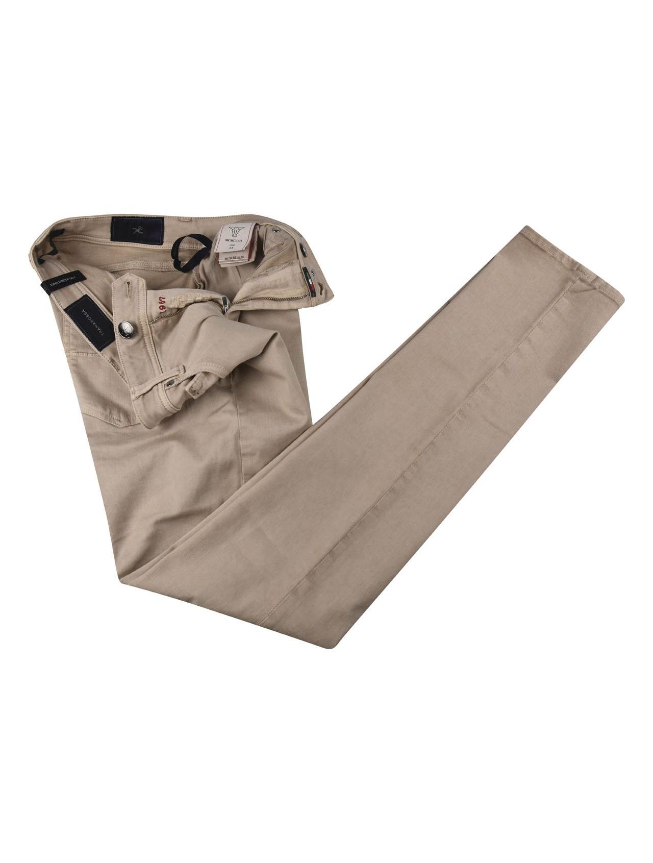 Tramarossa Beige Cotton Ea Jeans