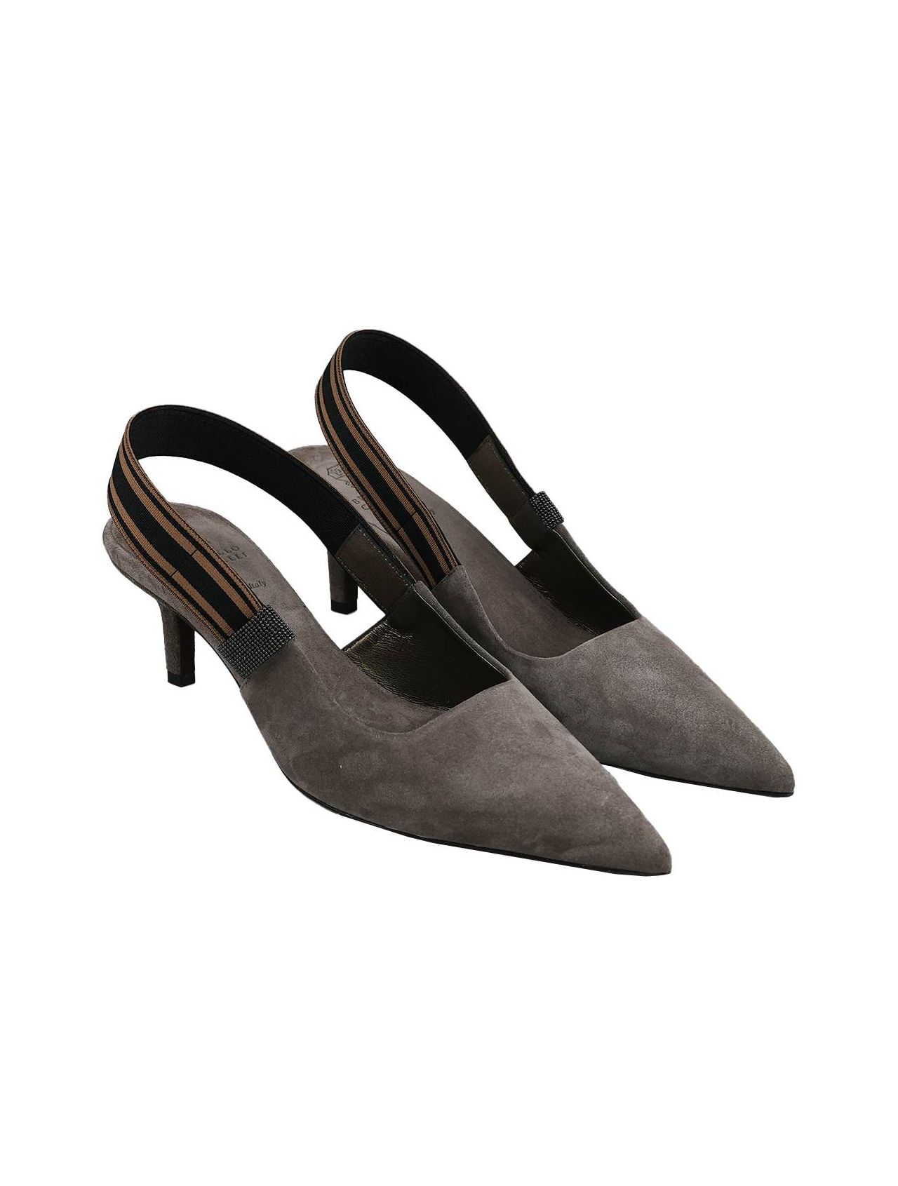 Taupe slingbacks hotsell