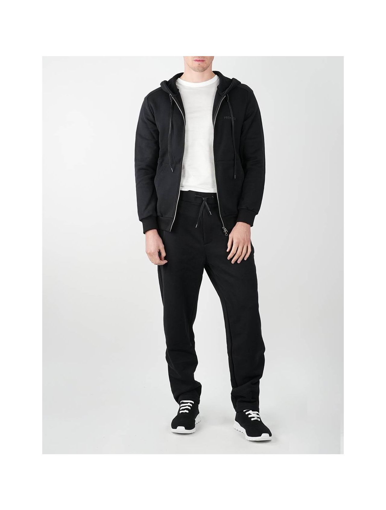 Black cotton tracksuit store